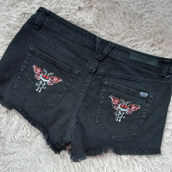 Vans custom Mothman grommetted RAGE shorts! Ooak gear! - Picture 2 of 6